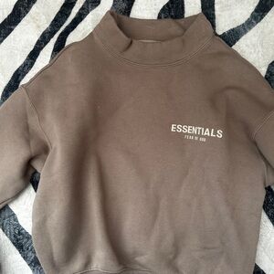 Essentials Crewneck Sweater in Brown
